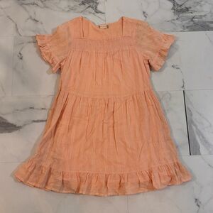 🍑Altar'd State🍑 Light Peach Ruffle Dress